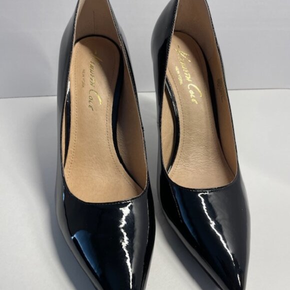 Just in time for the Holidays! Kenneth Cole | Black Patent Pumps | Size 9.5 - Picture 2 of 9